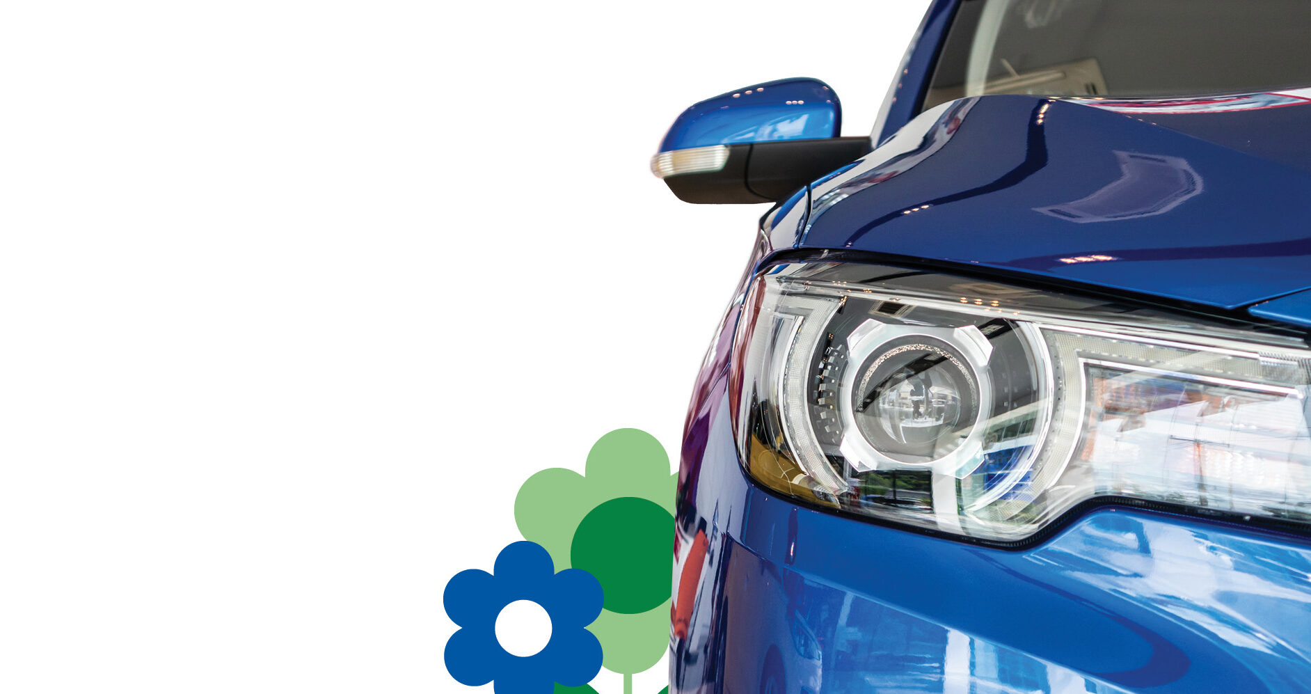 Blue Car Spring Auto