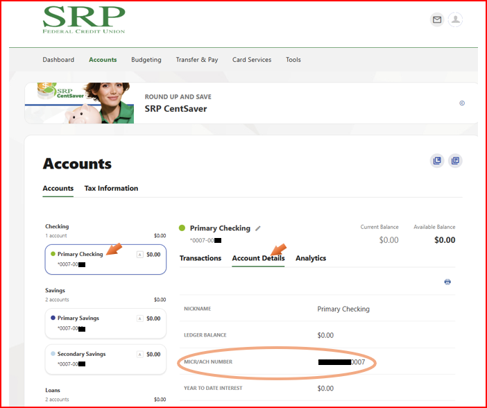 Account Details 1