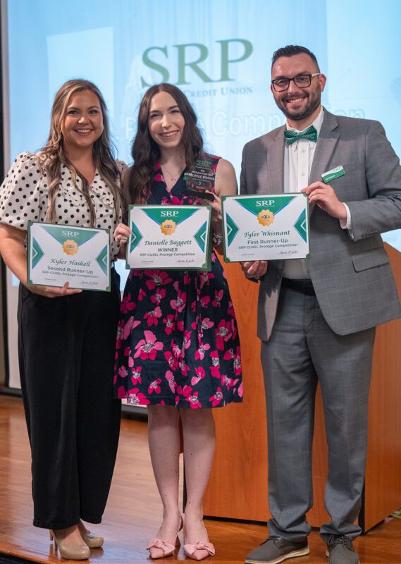 Three SRP employees placed in the company-level speech competition.