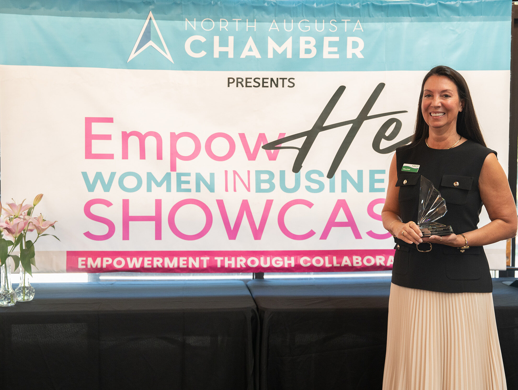 SRP Chief Development Officer Shana Reid at the North Augusta Chamber of Commerce's EmpowHER Showcase
